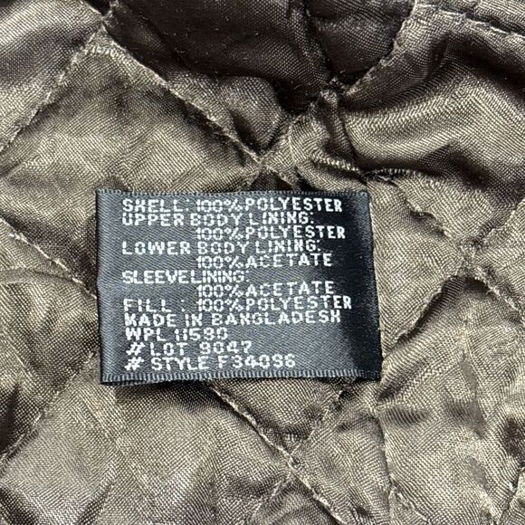 Weatherproof Tan Contrast Collar Micro Suede Barn Jacket XXL Chore Coat Work Zip - Picture 10 of 11